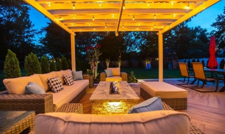 5 tips to safely using a fire feature on your covered patio